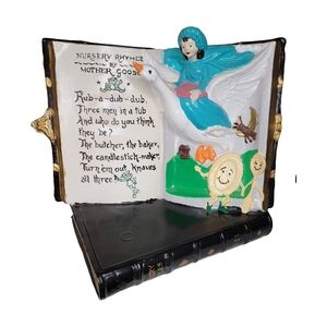 Mother Goose Nursery Rhyme Book Figurine
